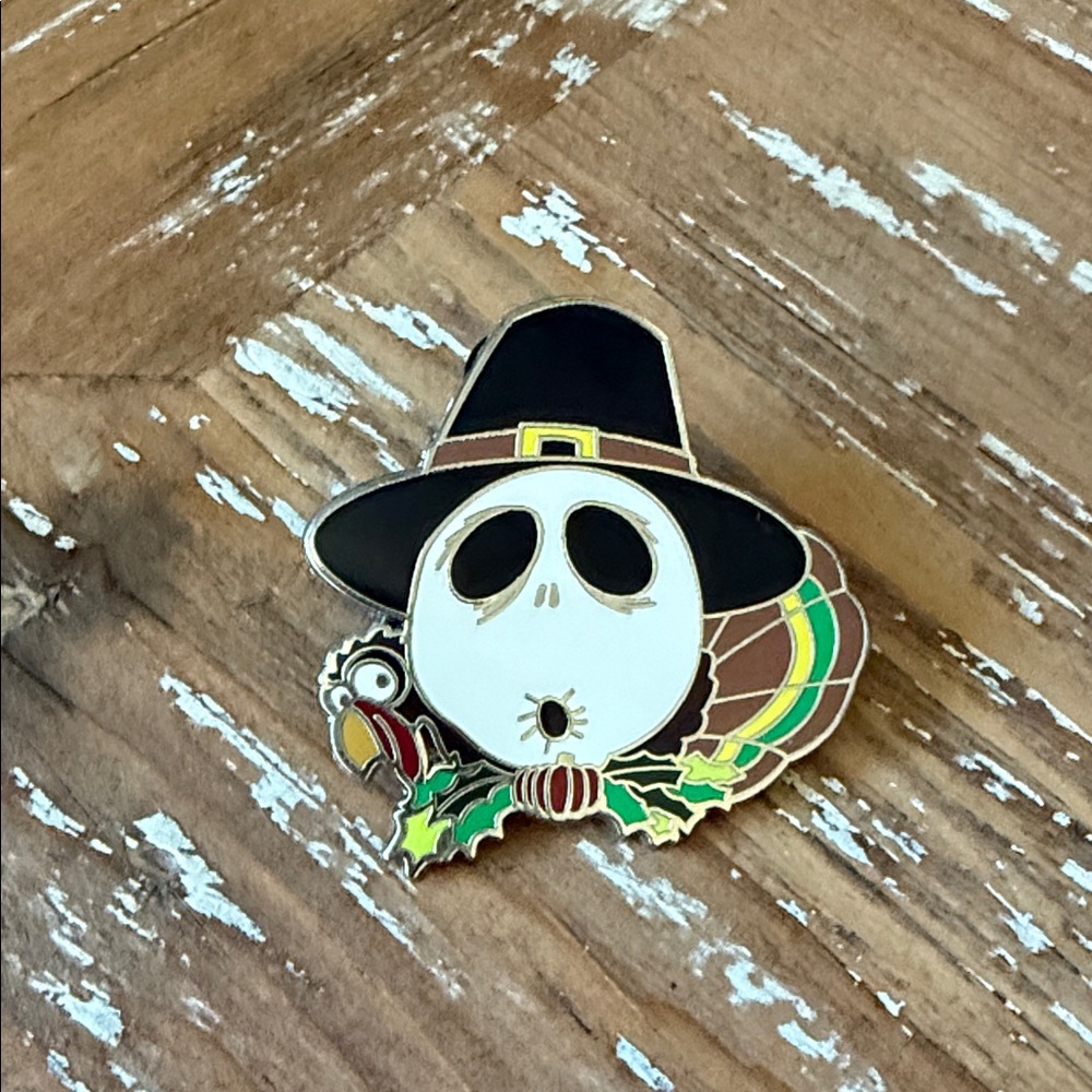 Disney Night before Christmas Thanksgiving Turkey Pin